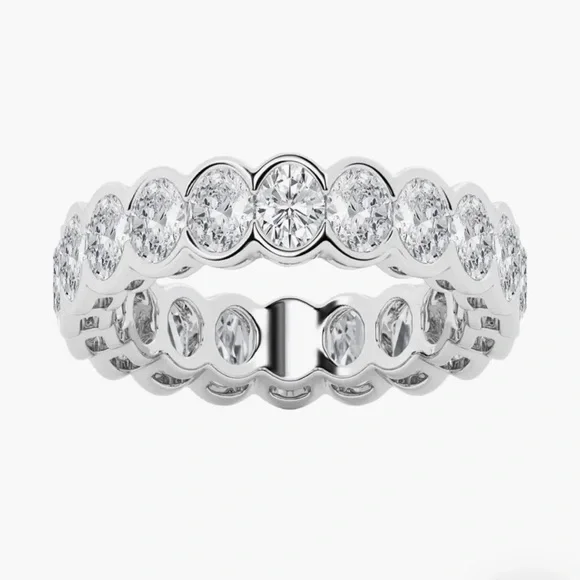 Badgley Mischa Collection Lab Diamond 3K Ring 5 - Picture 1 of 3